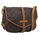 LOUIS VUITTON Monogram Saumur 30 Shoulder Bag M42256 LV Auth ar14332-1