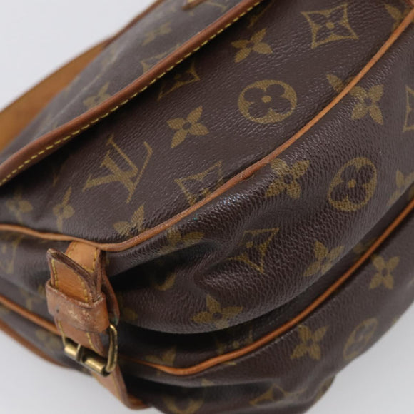 LOUIS VUITTON Monogram Saumur 30 Shoulder Bag M42256 LV Auth ar14332