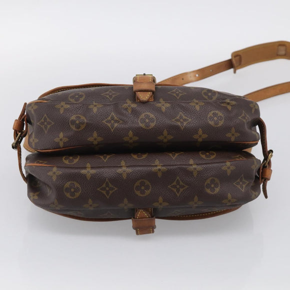 LOUIS VUITTON Monogram Saumur 30 Shoulder Bag M42256 LV Auth ar14332