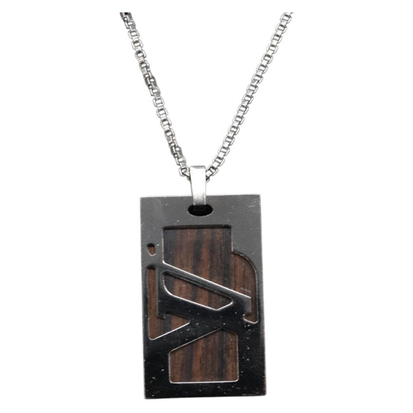 LOUIS VUITTON Pandantif Cape Town Necklace Metal Silver M66199 LV Auth ar14337V