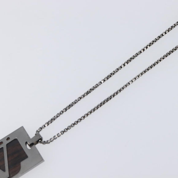 LOUIS VUITTON Pandantif Cape Town Necklace Metal Silver M66199 LV Auth ar14337V