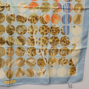 Salvatore Ferragamo Cartier Scarf Silk 2 Set Light Blue Auth ar14344-14