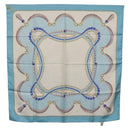Salvatore Ferragamo Cartier Scarf Silk 2 Set Light Blue Auth ar14344-2