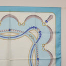 Salvatore Ferragamo Cartier Scarf Silk 2 Set Light Blue Auth ar14344-4