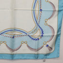 Salvatore Ferragamo Cartier Scarf Silk 2 Set Light Blue Auth ar14344-6
