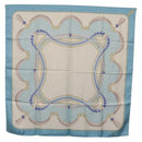 Salvatore Ferragamo Cartier Scarf Silk 2 Set Light Blue Auth ar14344-8