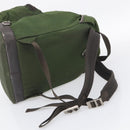 PRADA Backpack Nylon Green Silver Auth ar14348-10