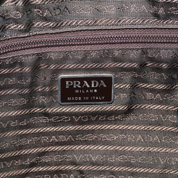 PRADA Backpack Nylon Green Silver Auth ar14348
