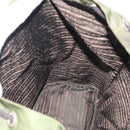 PRADA Backpack Nylon Green Silver Auth ar14348-21