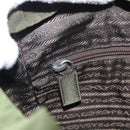 PRADA Backpack Nylon Green Silver Auth ar14348-23