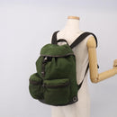 PRADA Backpack Nylon Green Silver Auth ar14348-27