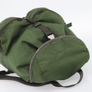 PRADA Backpack Nylon Green Silver Auth ar14348-6