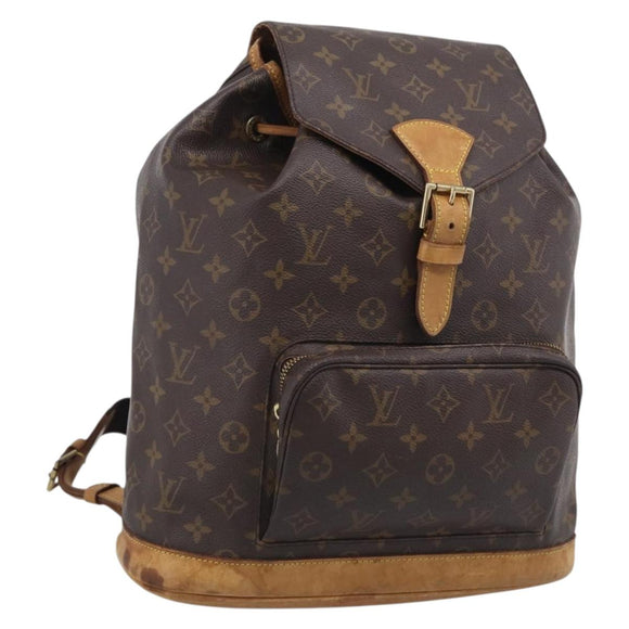 LOUIS VUITTON Monogram Montsouris GM Backpack M51135 LV Auth ar14350