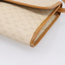 GUCCI Micro GG Supreme Shoulder Bag PVC Beige Gold Auth ar14351-10