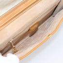 GUCCI Micro GG Supreme Shoulder Bag PVC Beige Gold Auth ar14351-17