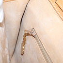 GUCCI Micro GG Supreme Shoulder Bag PVC Beige Gold Auth ar14351-20