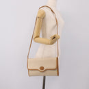 GUCCI Micro GG Supreme Shoulder Bag PVC Beige Gold Auth ar14351-24