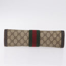 GUCCI GG Supreme Web Sherry Line Clutch Bag PVC Beige 67 014 2125 Auth ar14352-7