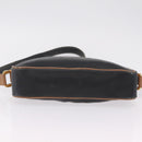 LOEWE Shoulder Bag Leather Black Gold Auth ar14355-10