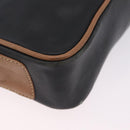 LOEWE Shoulder Bag Leather Black Gold Auth ar14355-13