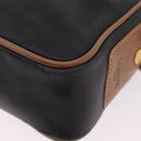 LOEWE Shoulder Bag Leather Black Gold Auth ar14355-14