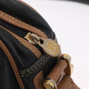 LOEWE Shoulder Bag Leather Black Gold Auth ar14355-16