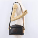 LOEWE Shoulder Bag Leather Black Gold Auth ar14355-24