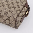 GUCCI GG Supreme Web Sherry Line Bag PVC Beige Gold 001 50 6655 Auth ar14356-12