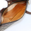 GUCCI GG Supreme Web Sherry Line Bag PVC Beige Gold 001 50 6655 Auth ar14356-20