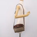 GUCCI GG Supreme Web Sherry Line Bag PVC Beige Gold 001 50 6655 Auth ar14356-22