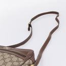 GUCCI GG Supreme Web Sherry Line Bag PVC Beige Gold 001 50 6655 Auth ar14356-8