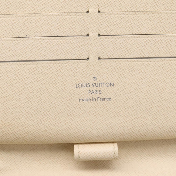 LOUIS VUITTON Damier Azur Zippy Organizer Long Wallet N60012 LV Auth ar14357