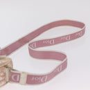 Christian Dior Trotter Canvas Shoulder Bag PVC Pink Silver Auth ar14360-12