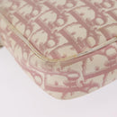 Christian Dior Trotter Canvas Shoulder Bag PVC Pink Silver Auth ar14360-17