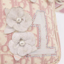 Christian Dior Trotter Canvas Shoulder Bag PVC Pink Silver Auth ar14360-21