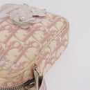 Christian Dior Trotter Canvas Shoulder Bag PVC Pink Silver Auth ar14360-8