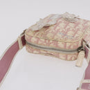 Christian Dior Trotter Canvas Shoulder Bag PVC Pink Silver Auth ar14360-9