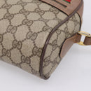 GUCCI GG Supreme Web Sherry Line Bag PVC Beige Gold 001 44 6655 Auth ar14362-10