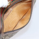 GUCCI GG Supreme Web Sherry Line Bag PVC Beige Gold 001 44 6655 Auth ar14362-22