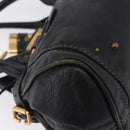 Chloe Paddington Hand Bag Leather Black Gold Silver Auth ar14367A-12