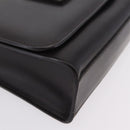 GUCCI Shoulder Bag Leather Outlet Black Silver 001 3063 Auth ar14368-13