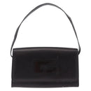 GUCCI Shoulder Bag Leather Outlet Black Silver 001 3063 Auth ar14368-2