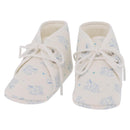 HERMES Baby Shoes Silk White Auth ar14371A-1