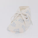 HERMES Baby Shoes Silk White Auth ar14371A-14