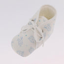 HERMES Baby Shoes Silk White Auth ar14371A-18