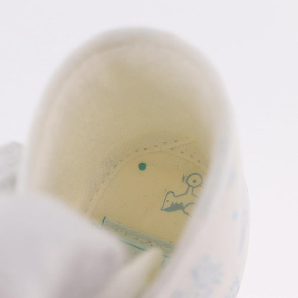 HERMES Baby Shoes Silk White Auth ar14371A