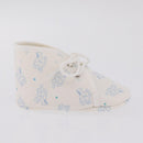 HERMES Baby Shoes Silk White Auth ar14371A-4