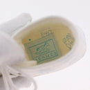 HERMES Baby Shoes Silk White Auth ar14371A-9