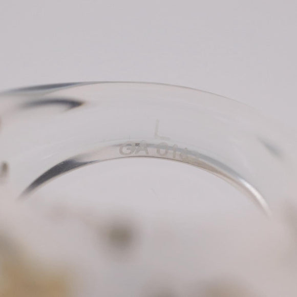 LOUIS VUITTON Uncle John Burgh Ring Plastic Clear M65863 LV Auth ar14373V