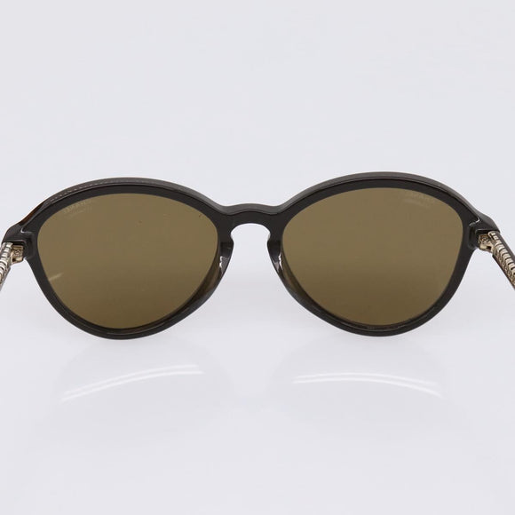 CHANEL Sunglasses Plastic Dark Brown CC Auth ar14375M